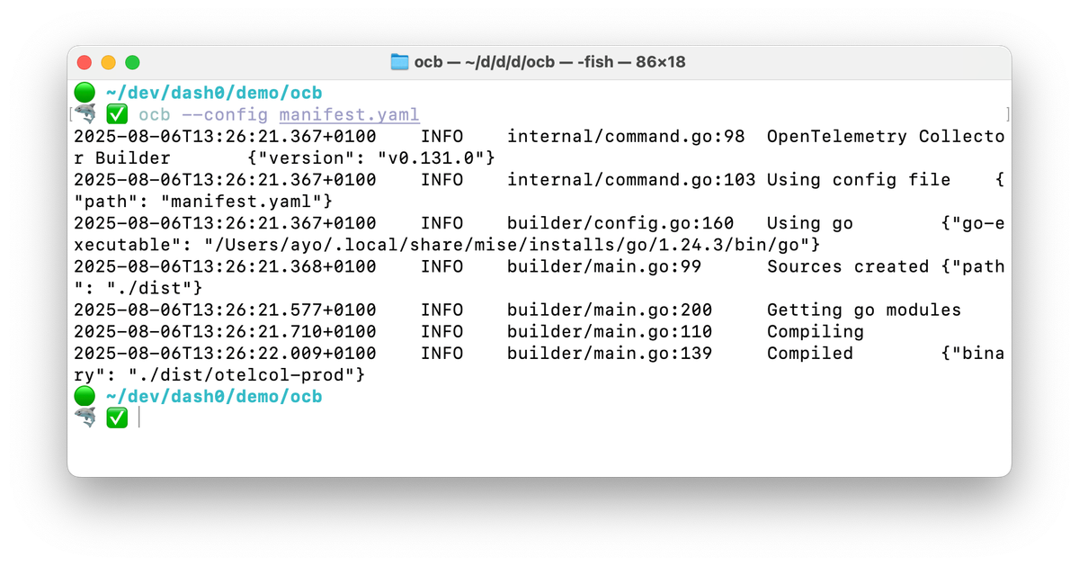 Basic OpenTelemetry Pipeline with custom Collector
