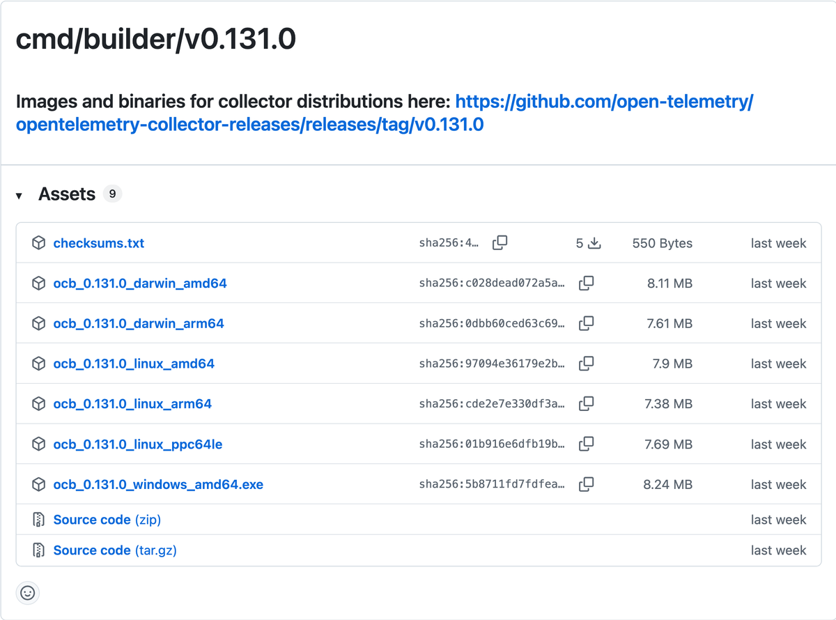 Downloading the OCB binary from GitHub