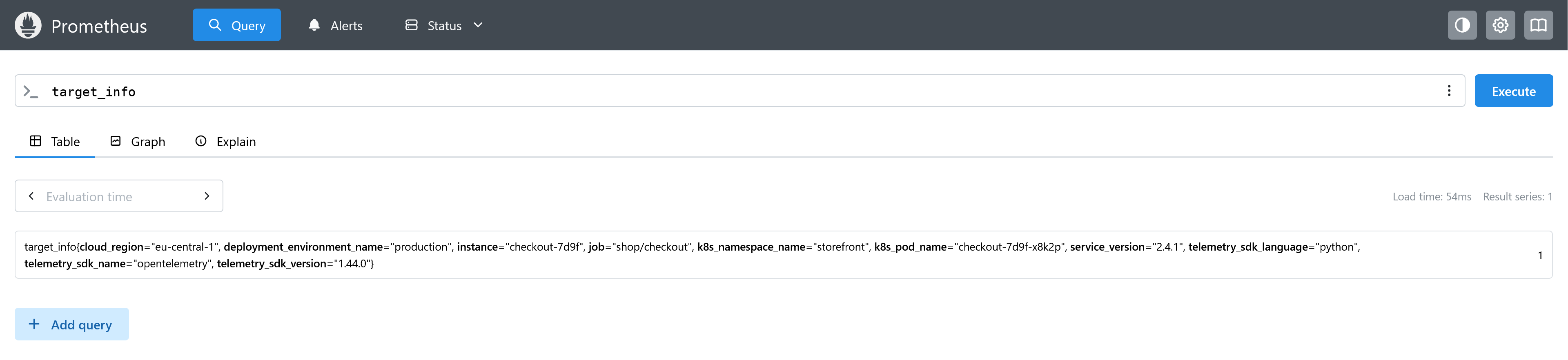 target_info in Prometheus
