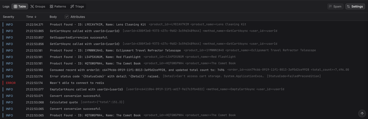 Logs in Dash0