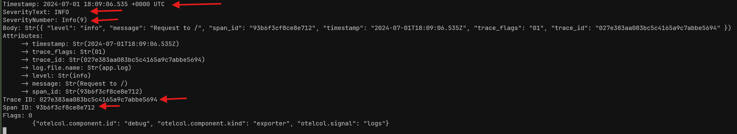 Log data fields are now properly set