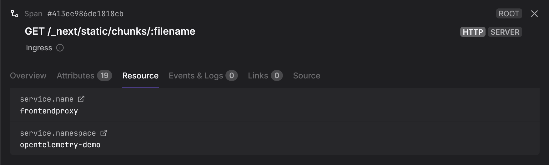 Service attributes in Dash0