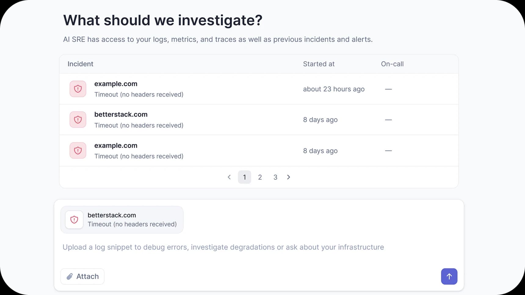 Incident-Focused Investigation