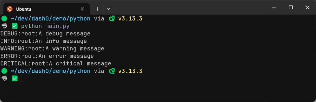 Python log levels