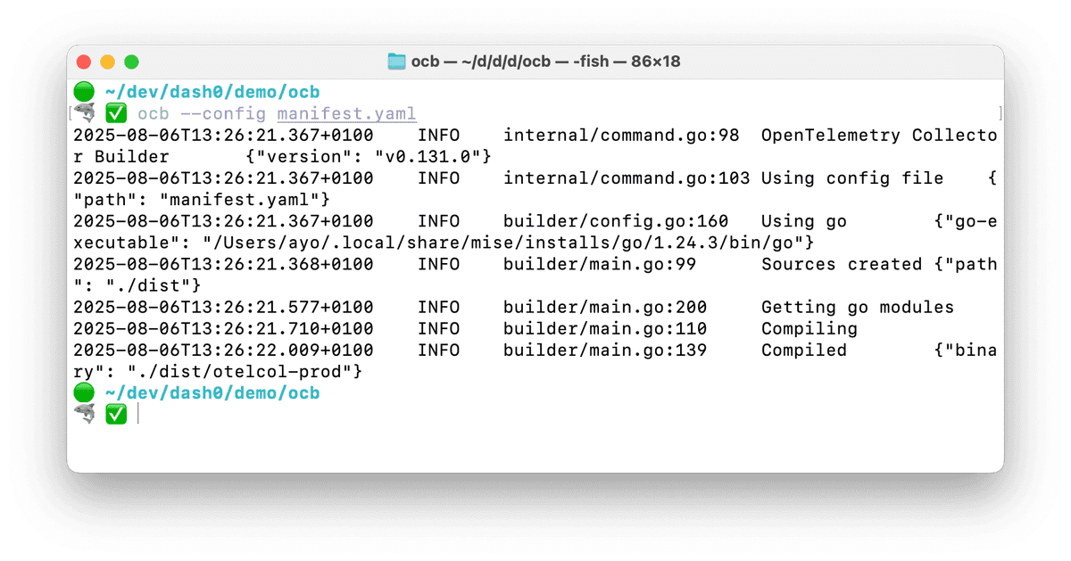 Basic OpenTelemetry Pipeline with custom Collector