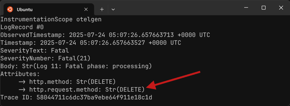 After applying the from_attribute field