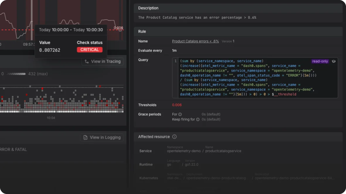 Thresholds in Prometheus alerts