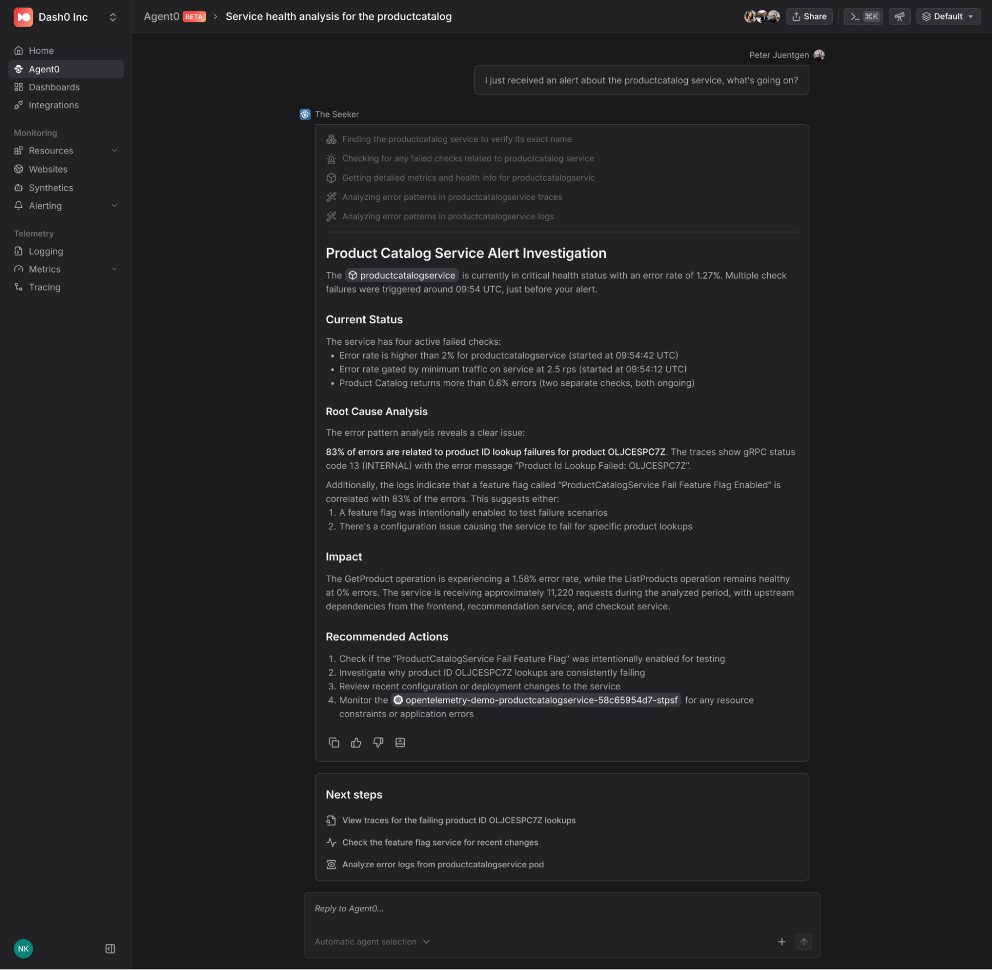 Introducing Agent0 - Dash0’s Agentic AI Platform for Observability