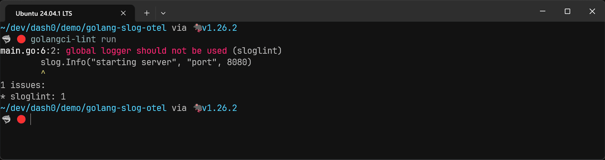Sloglint can prevent global loggers from being used