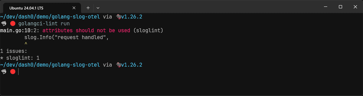 Sloglint can enforce key-value pairs only