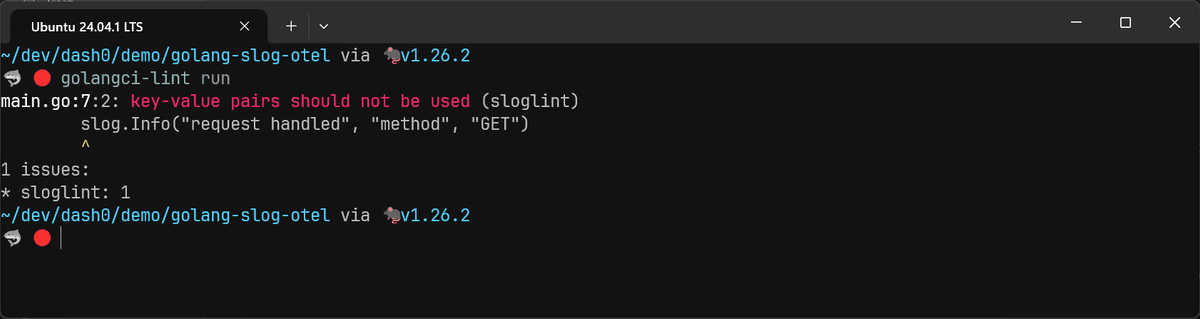 Sloglint can enforce using slog.Attr constructors only