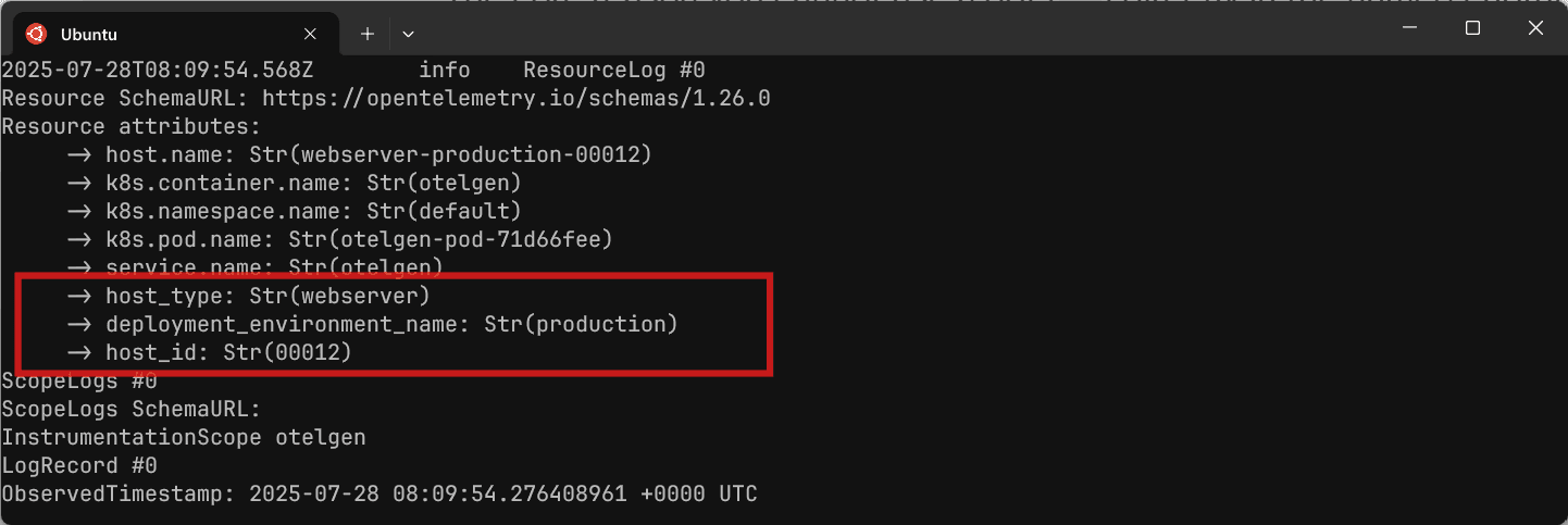 Using the extract action in the resource processor