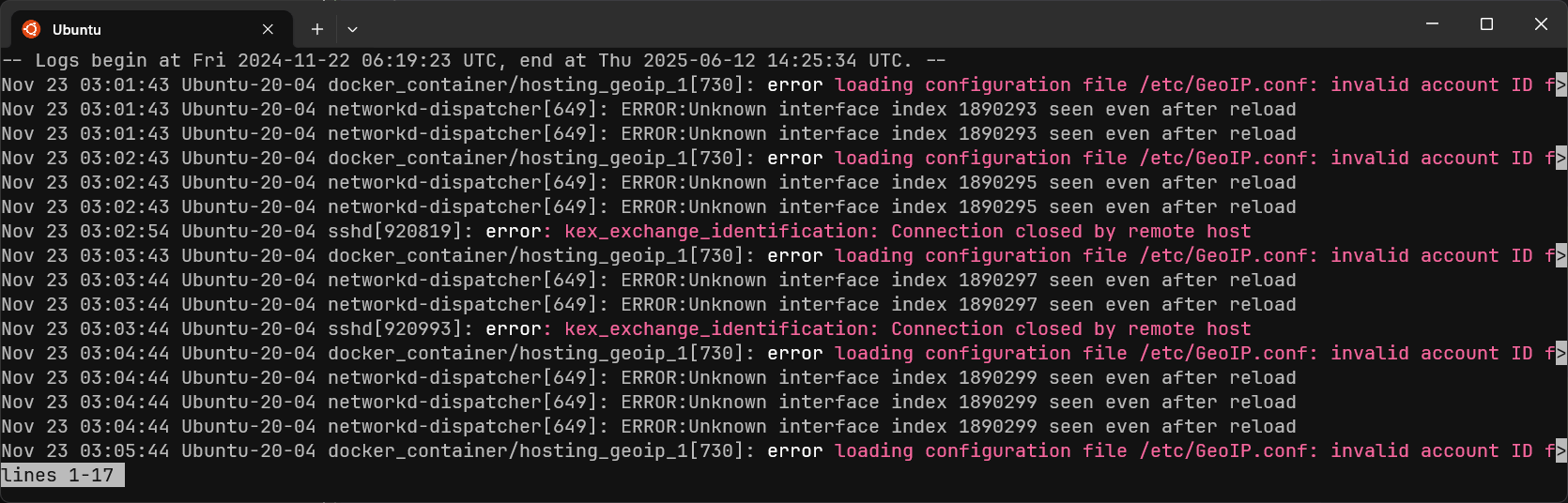 Case insensitive search in journalctl