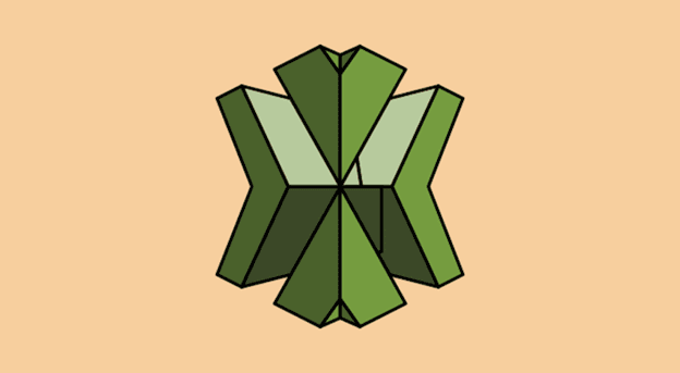 Abstract interconnected ribbon representing AWS X-Ray distributed tracing.