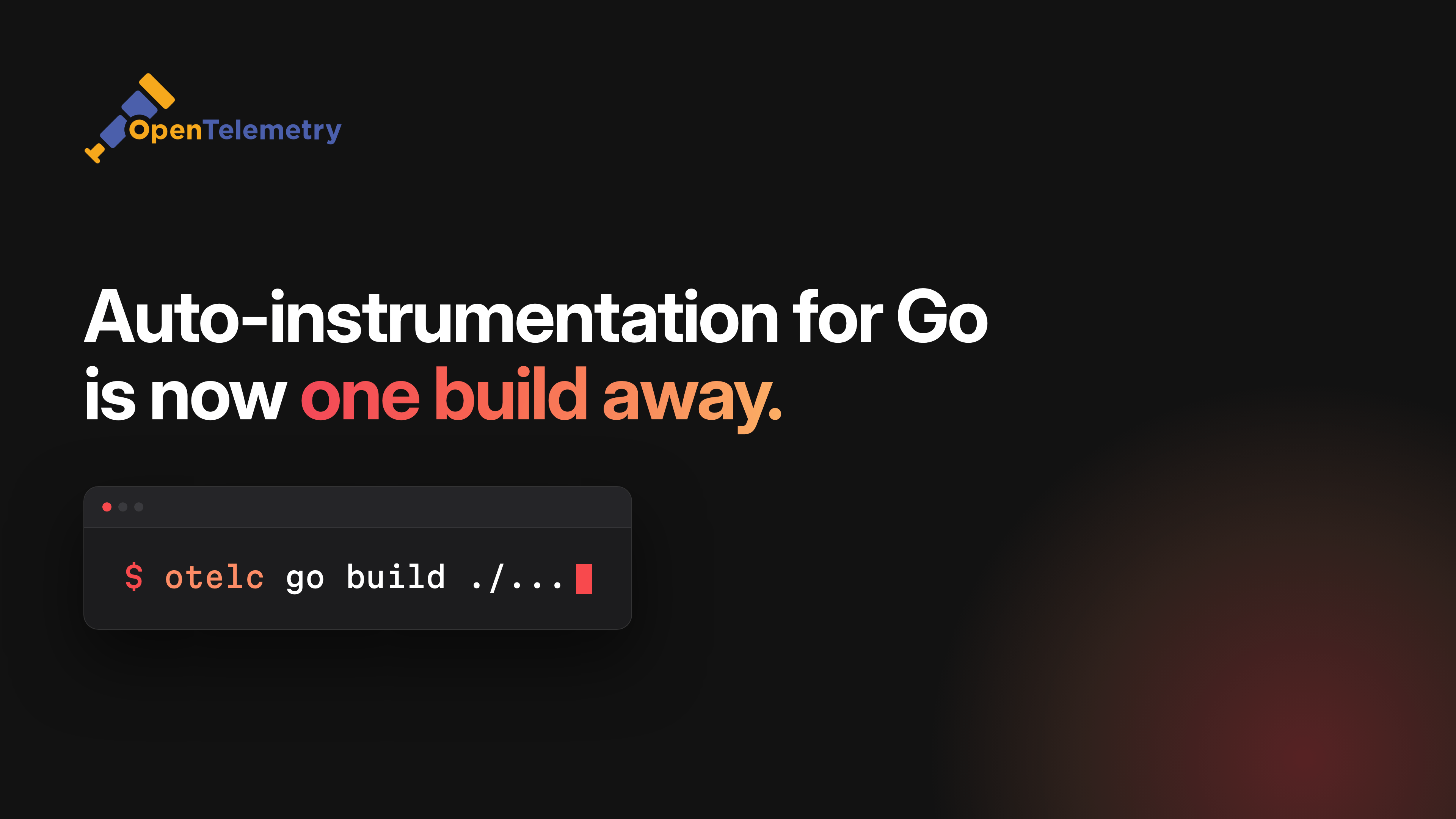 OpenTelemetry Go compile-time instrumentation