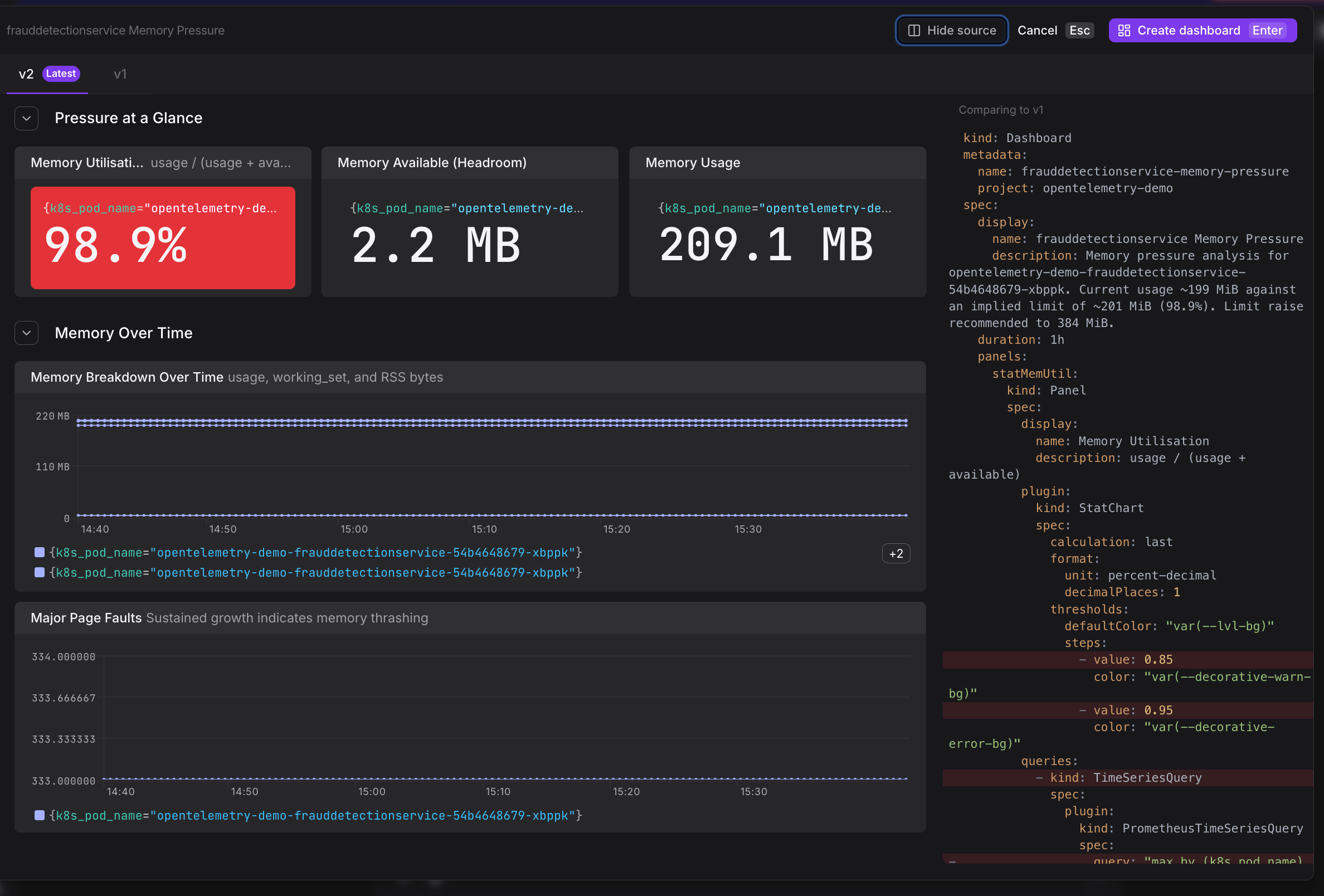 Create Dashboard