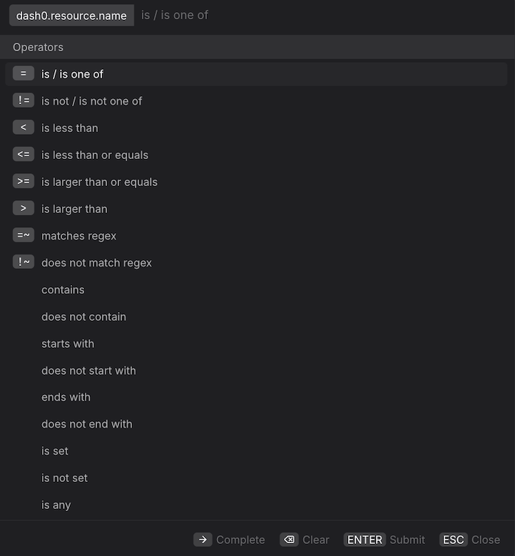 Dash0 Logging Page showing all log records of the last 30 minutes