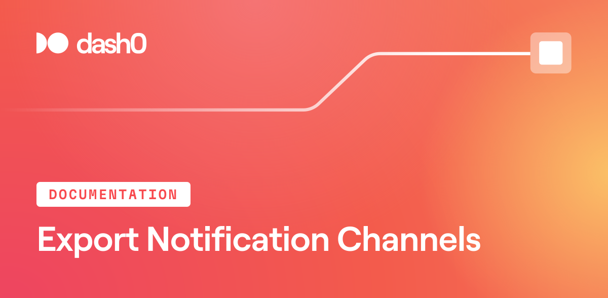 Export Notification Channels · Dash0